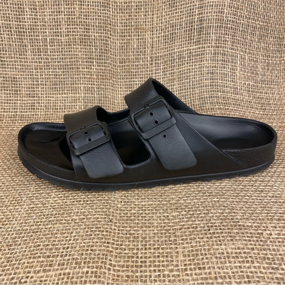 Birkenstock Arizona Sandals Black 2 Strap Essentials Women Size 9 - Picture 9 of 9
